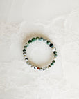 Tree Agate & Sandalwood Bracelet