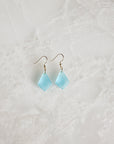 Aqua Sea Glass Earrings