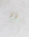 Seafoam Sea Glass Earrings