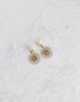 Brass Sunburst Earrings