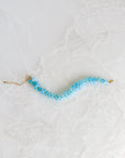 Bright Aqua Glass Bracelet