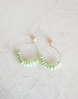 Seafoam Green Glass Earrings