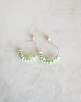 Seafoam Green Glass Earrings